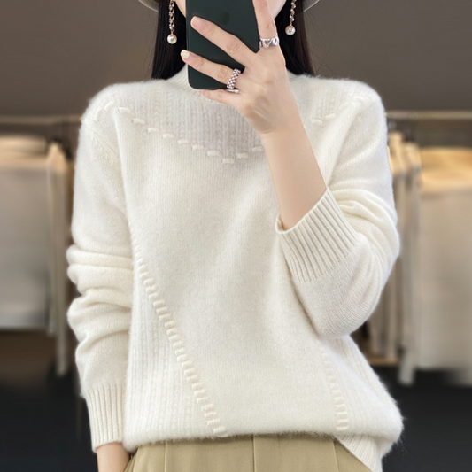 Madeleine | Pull en Tricot à Col Montant pour Femme - Image 2