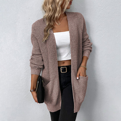 Gabrielle | Cardigan Tricot Femme Ouvert sur le Devant - Image 5