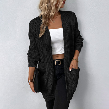 Gabrielle | Cardigan Tricot Femme Ouvert sur le Devant - Image 4