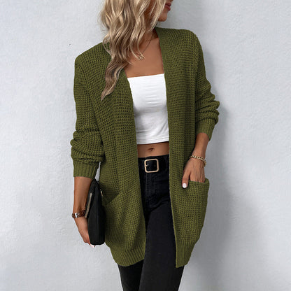Gabrielle | Cardigan Tricot Femme Ouvert sur le Devant - Image 3