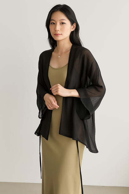 Mélina | Cardigan Léger Ouvert Femme - Image 2