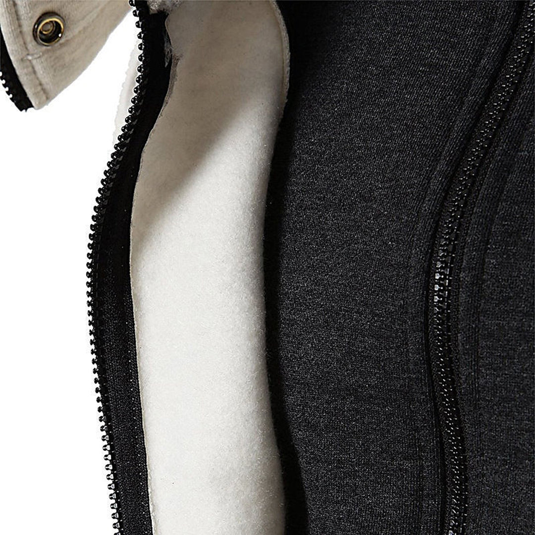 Dominique | Veste à Capuche Zippée Intégrale Slim Fit Homme - Image 2