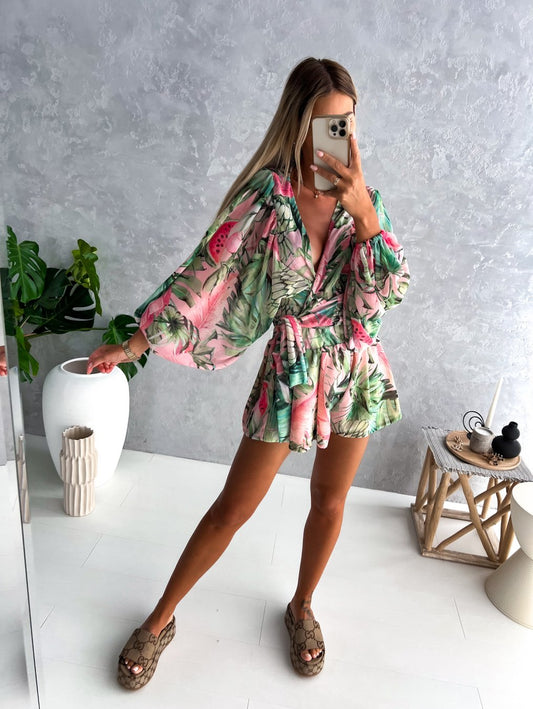 Shaïna | Ensemble d'été deux pièces short et chemisier Flowy pour femmes - Image 2