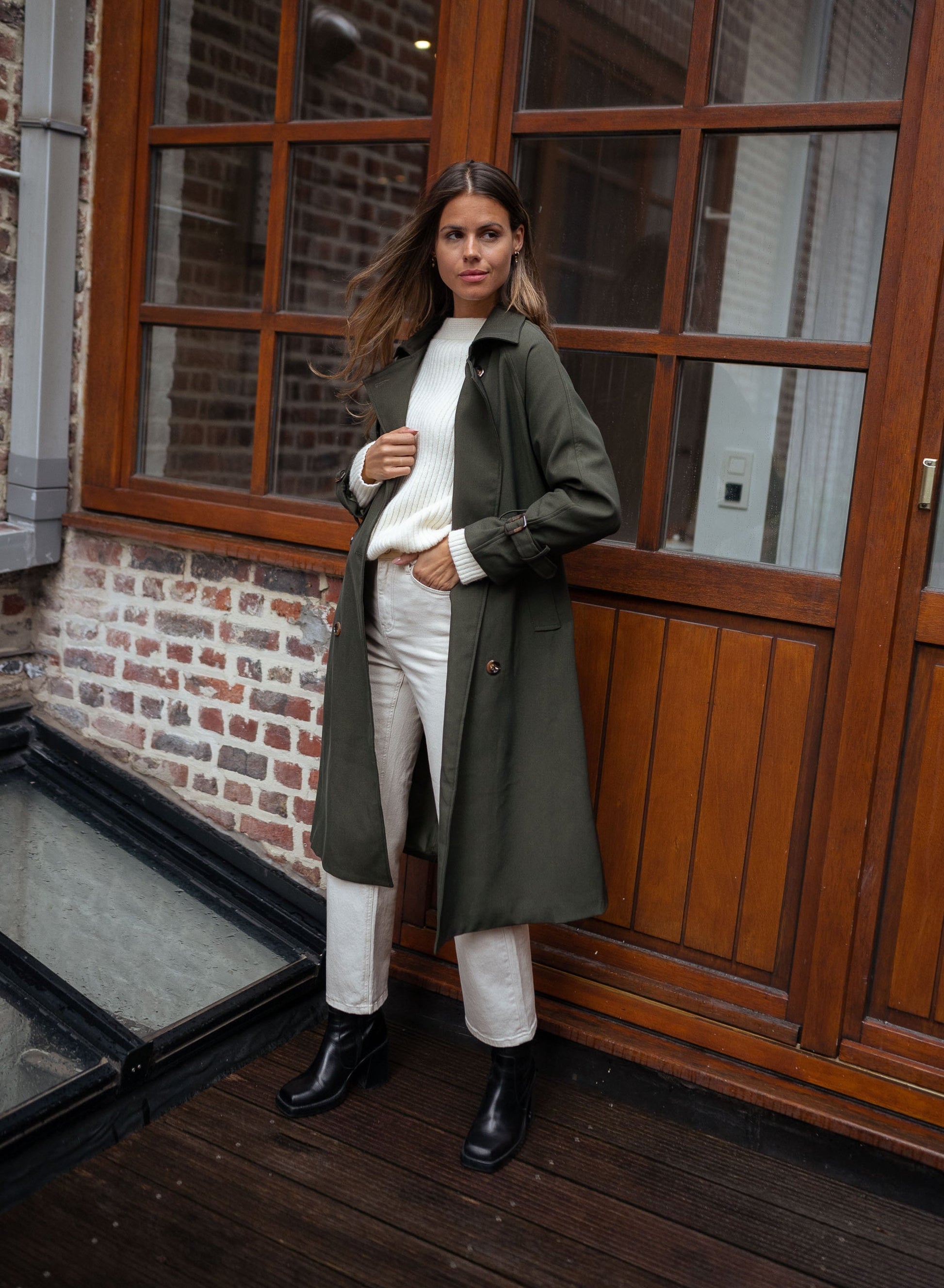 Giselle | Manteau Long Croisé Femme - Image 13