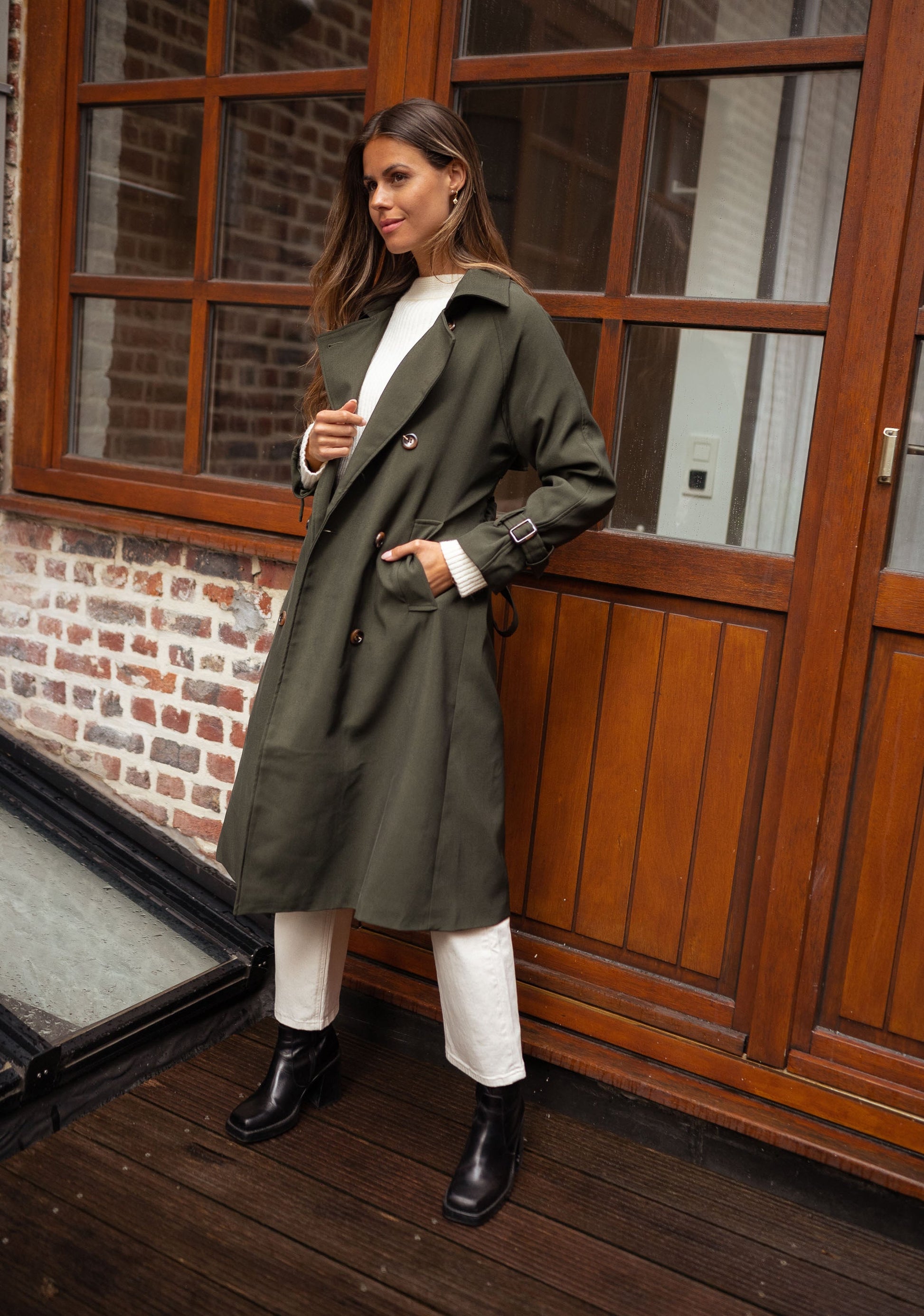 Giselle | Manteau Long Croisé Femme - Image 7