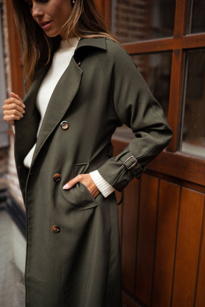 Giselle | Manteau Long Croisé Femme - Image 9