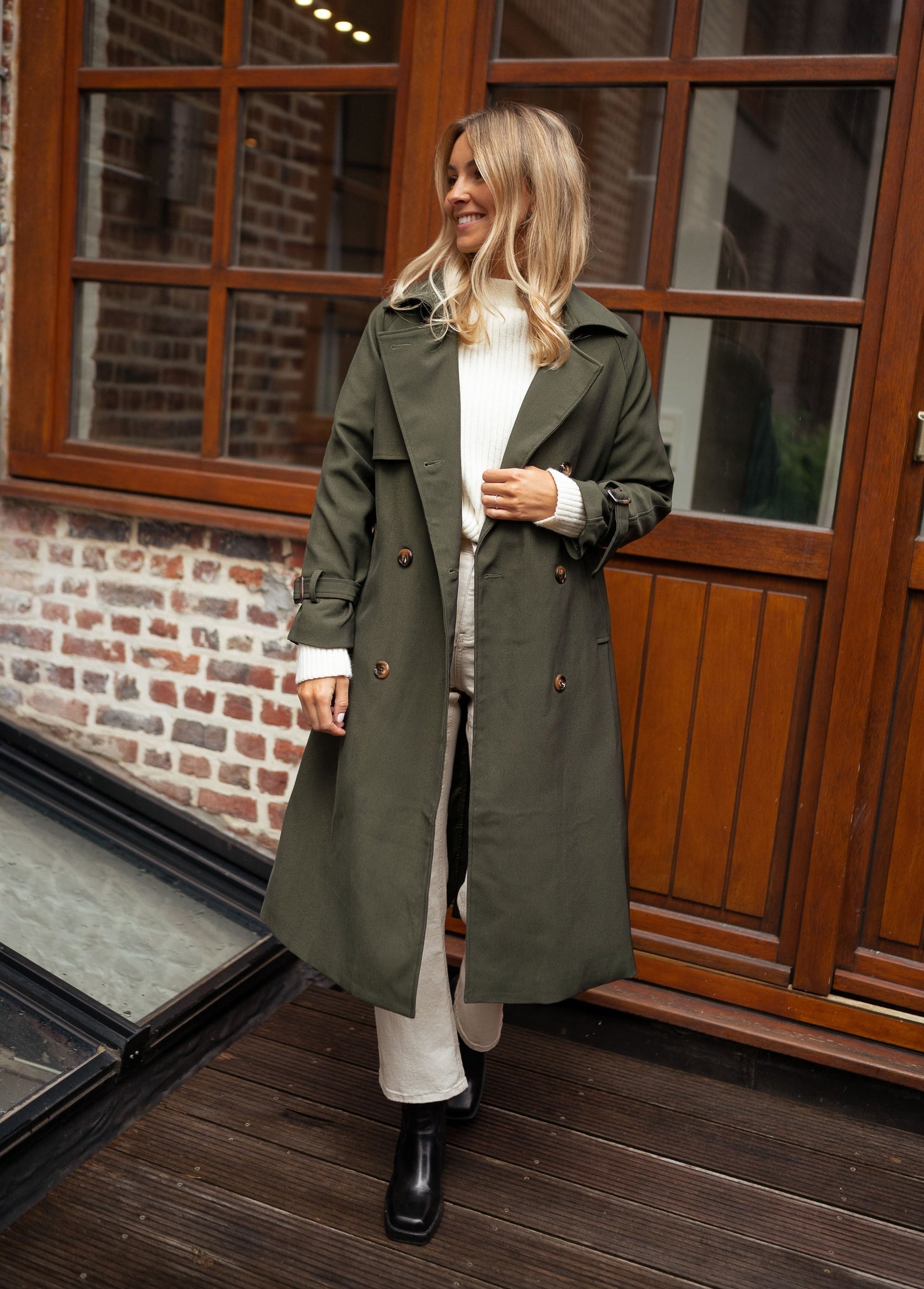 Giselle | Manteau Long Croisé Femme - Image 3