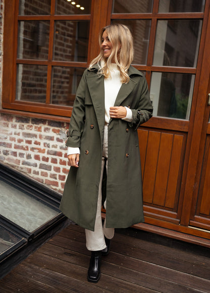 Giselle | Manteau Long Croisé Femme - Image 3