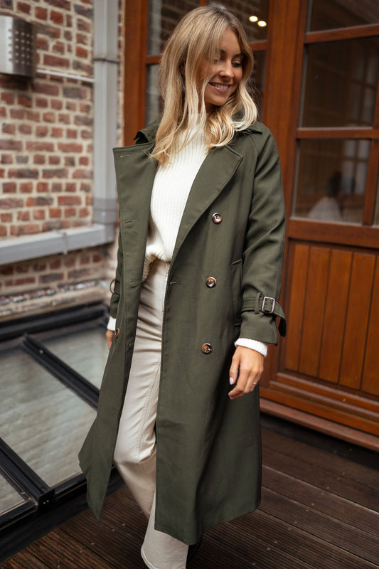 Giselle | Manteau Long Croisé Femme - Image 1