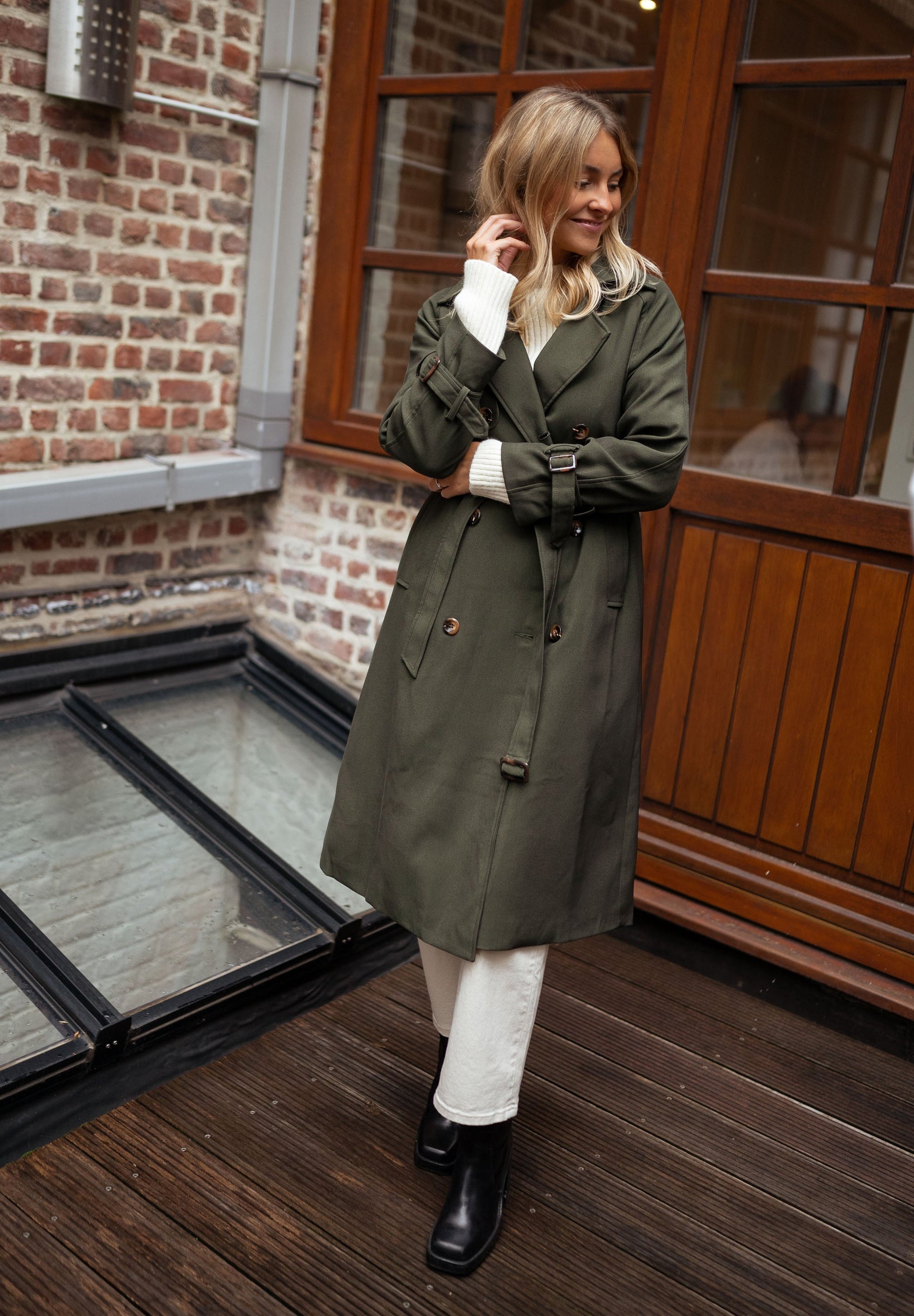 Giselle | Manteau Long Croisé Femme - Image 11