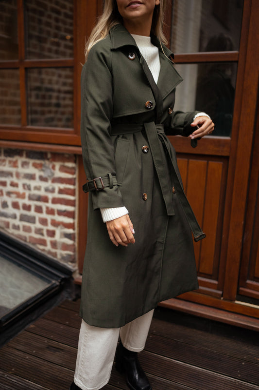 Giselle | Manteau Long Croisé Femme - Image 2