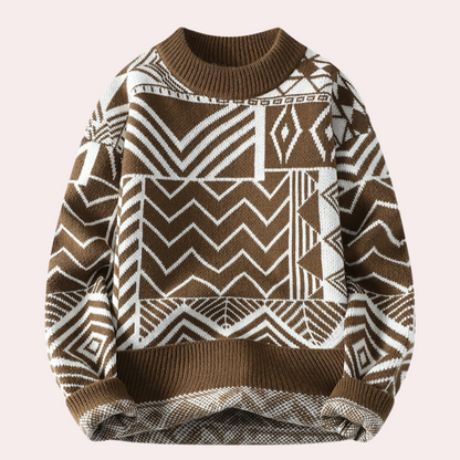 Fabien | Pull Homme Col Rond Imprimé - Image 3