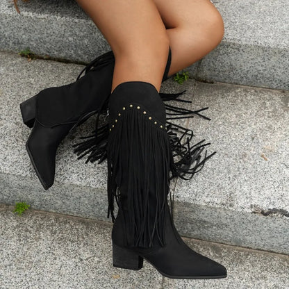 Margot | Bottes Western Femme à Franges Montantes - Image 2
