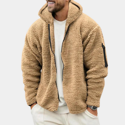 Stéphane | Veste Polaire Homme à Capuche et Fermeture Éclair Intégrale - Image 1