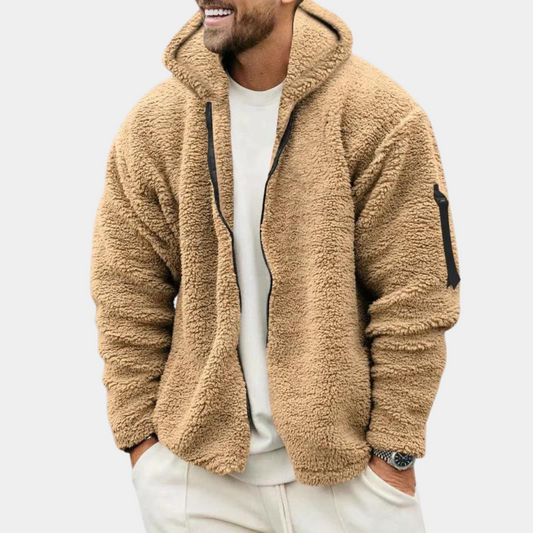 Stéphane | Veste Polaire Homme à Capuche et Fermeture Éclair Intégrale - Image 1