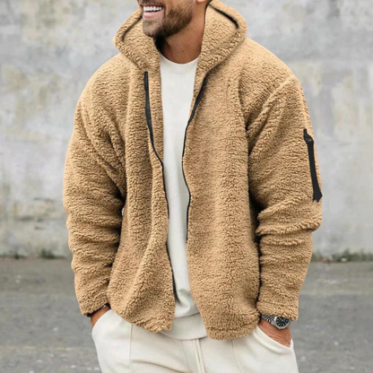 Stéphane | Veste Polaire Homme à Capuche et Fermeture Éclair Intégrale - Image 6