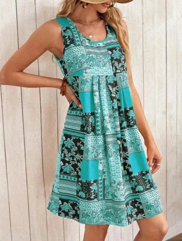 Naomi | Robe élégante à col en U avec couverture du ventre - Image 7