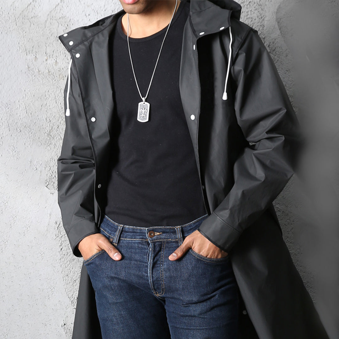 Xav | Veste Longue à Capuche pour Homme - Image 4