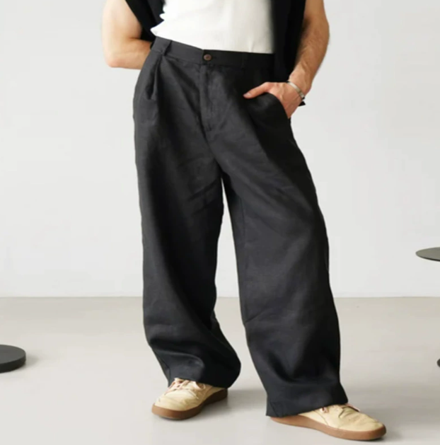 Raoul | Pantalon pour homme - Confortable mélange de coton et de lin pour une coupe décontractée