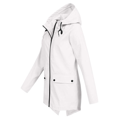 Diane | Veste de Pluie Longue à Capuche pour Femme - Image 3