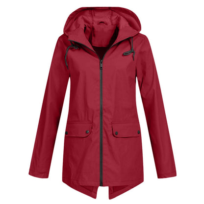 Diane | Veste de Pluie Longue à Capuche pour Femme - Image 9
