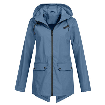 Diane | Veste de Pluie Longue à Capuche pour Femme - Image 12