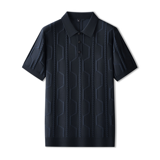 Marceau | Polo Jacquard à manches courtes pour hommes - Image 2