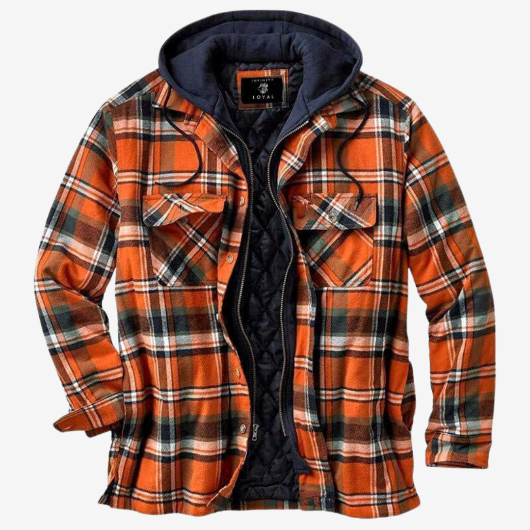 Julio | Veste à Carreaux à Capuche pour Homme - Image 4