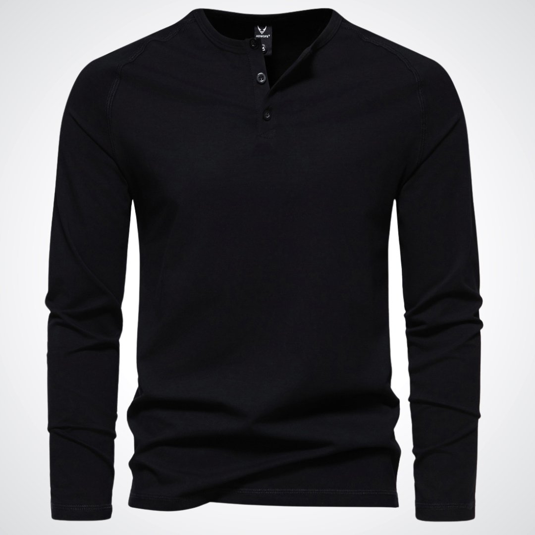 Titouan | Chemise Henley Décontractée à Manches Longues pour Homme - Image 5