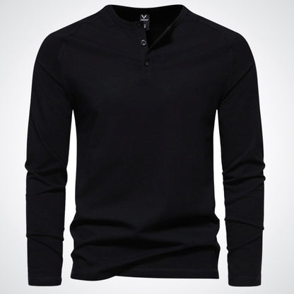 Titouan | Chemise Henley Décontractée à Manches Longues pour Homme - Image 5
