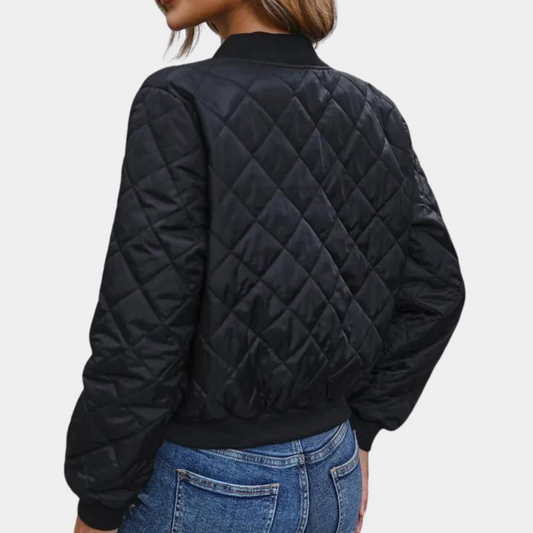 Aïcha | Veste Bomber Matelassée Zippée Femme - Image 2