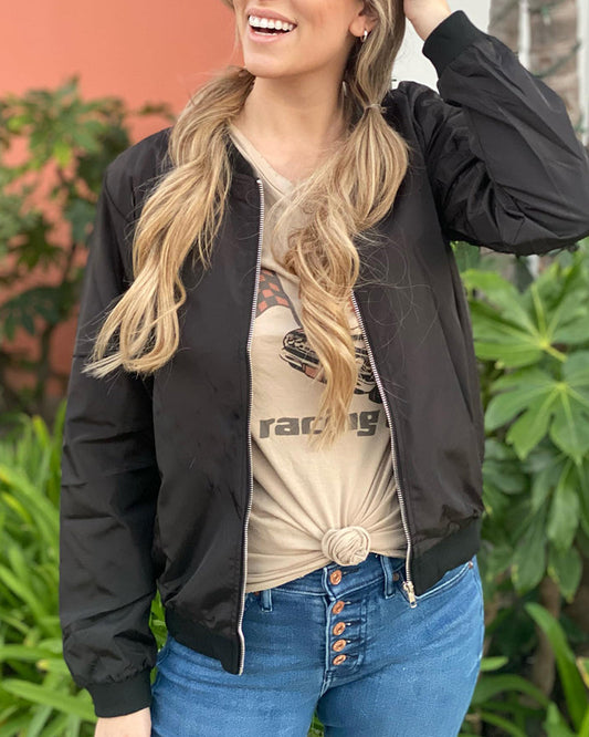 Éléa | Veste Bomber Légère Zippée Femme - Image 1