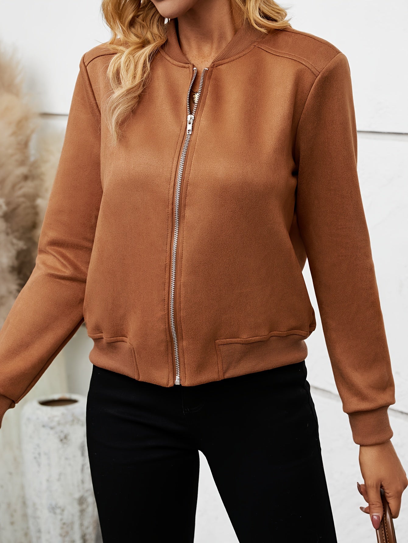 Salomé | Blouson aviateur zippé pour femme - Image 2