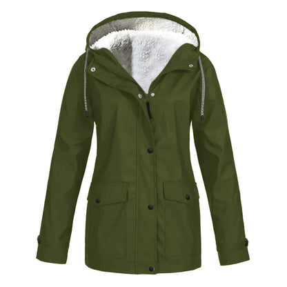 Zélie | Manteau décontracté trapèze à capuche pour femme - Image 9