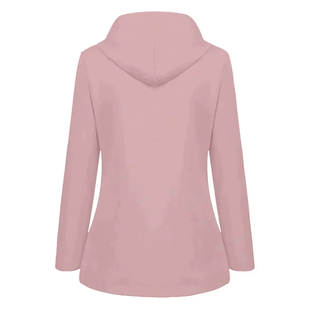 Zélie | Manteau décontracté trapèze à capuche pour femme - Image 3