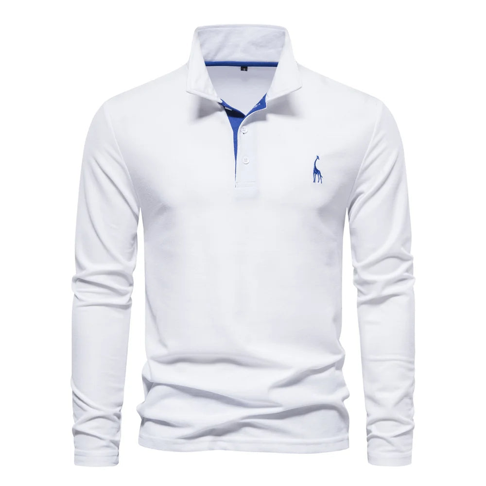 Loucas | Polo à Manches Longues Boutonné pour Homme - Image 2