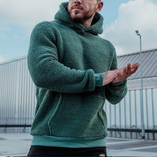 Sandro | Pull à Capuche Sherpa Homme - Image 2