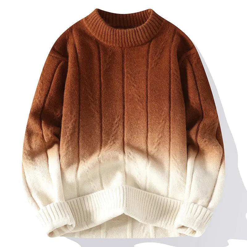 Fabien | Pull Homme Col Rond Ombré - Image 1
