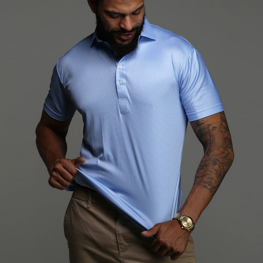 Pierre | Chemise slim pour hommes Elegant Light Blue - Image 1