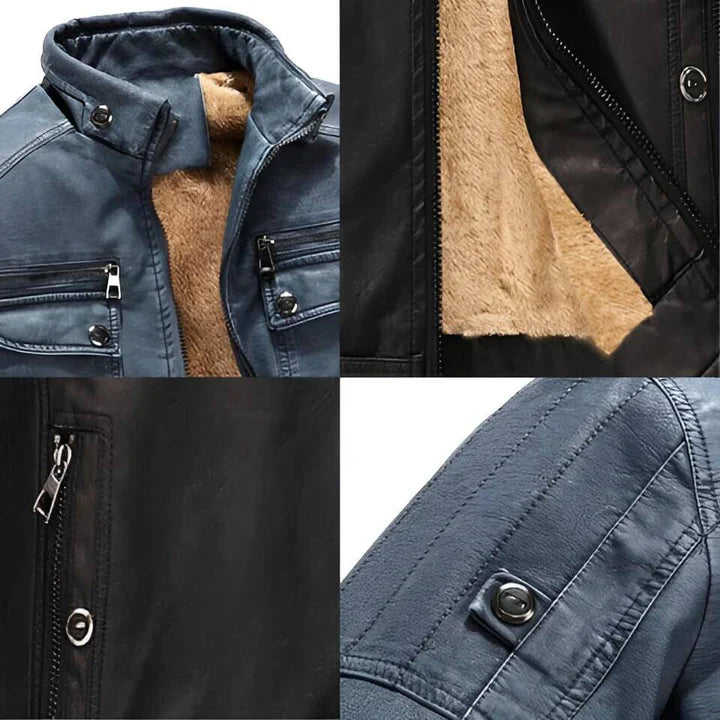 Ben | Veste de motard homme doublée en polaire - Image 7
