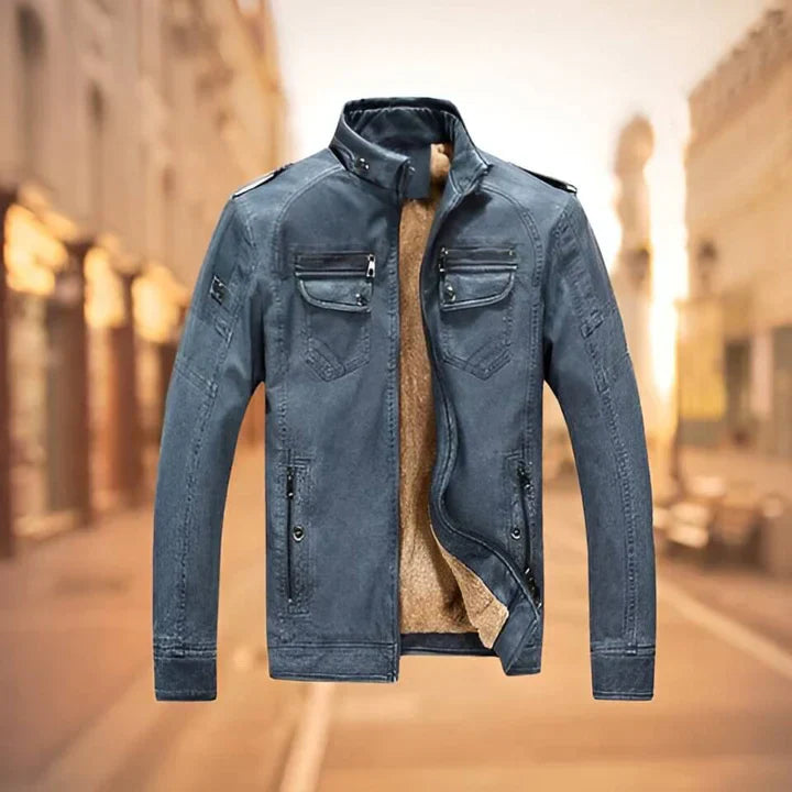 Ben | Veste de motard homme doublée en polaire - Image 6