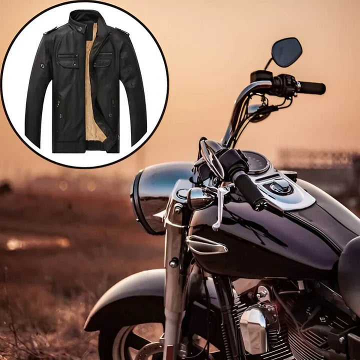 Ben | Veste de motard homme doublée en polaire - Image 5