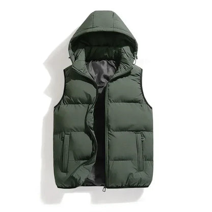 Julio | Veste sans manches à capuche matelassée pour homme - Image 1