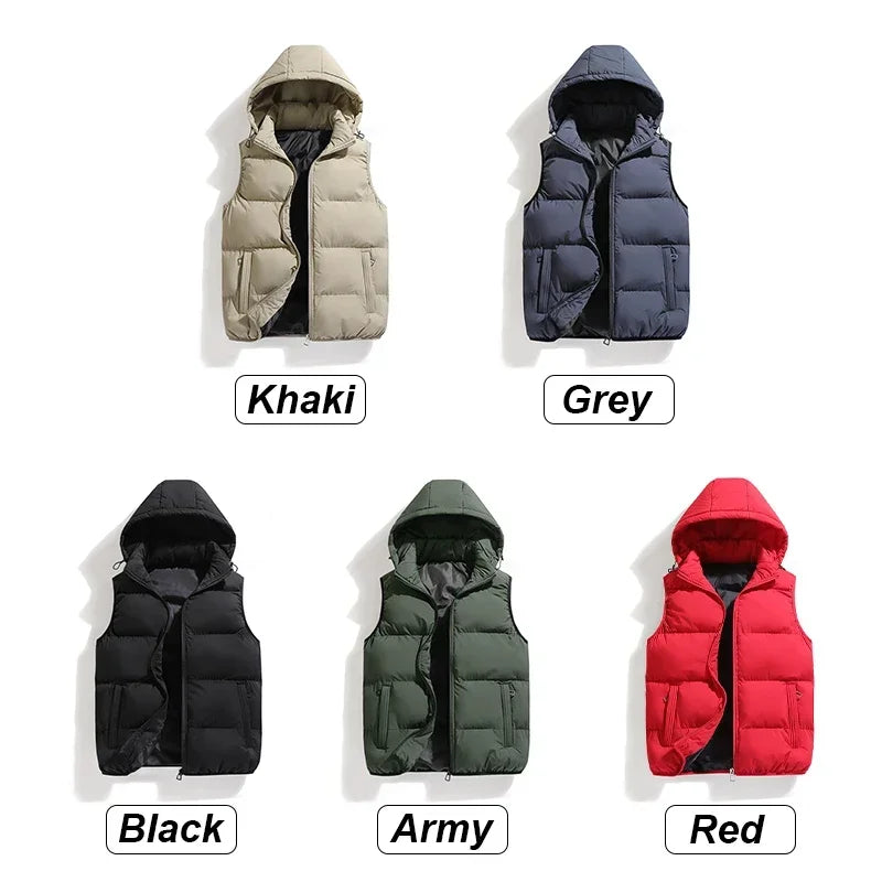 Julio | Veste sans manches à capuche matelassée pour homme - Image 6