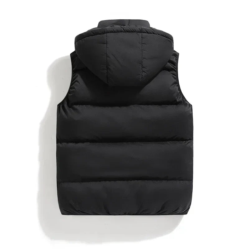 Julio | Veste sans manches à capuche matelassée pour homme - Image 3