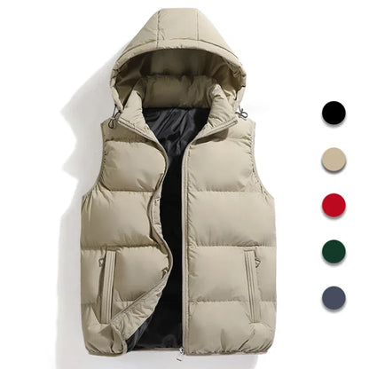 Julio | Veste sans manches à capuche matelassée pour homme - Image 2