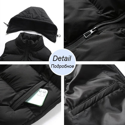 Julio | Veste sans manches à capuche matelassée pour homme - Image 5