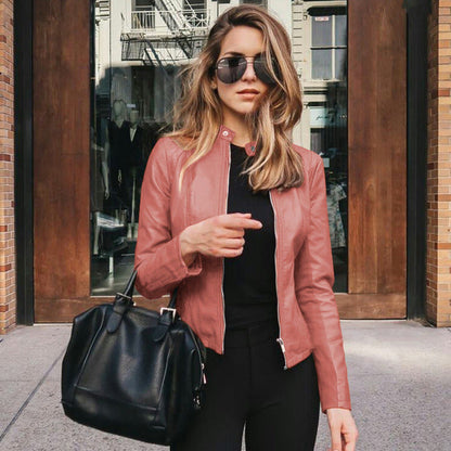 Marina | Veste de motard zippée ajustée pour femmes - Image 6