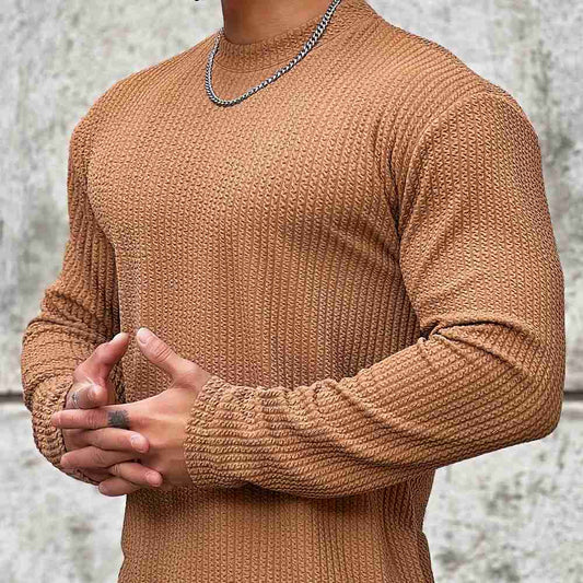 Quintin | Pull texturé à manches longues pour homme - Image 1