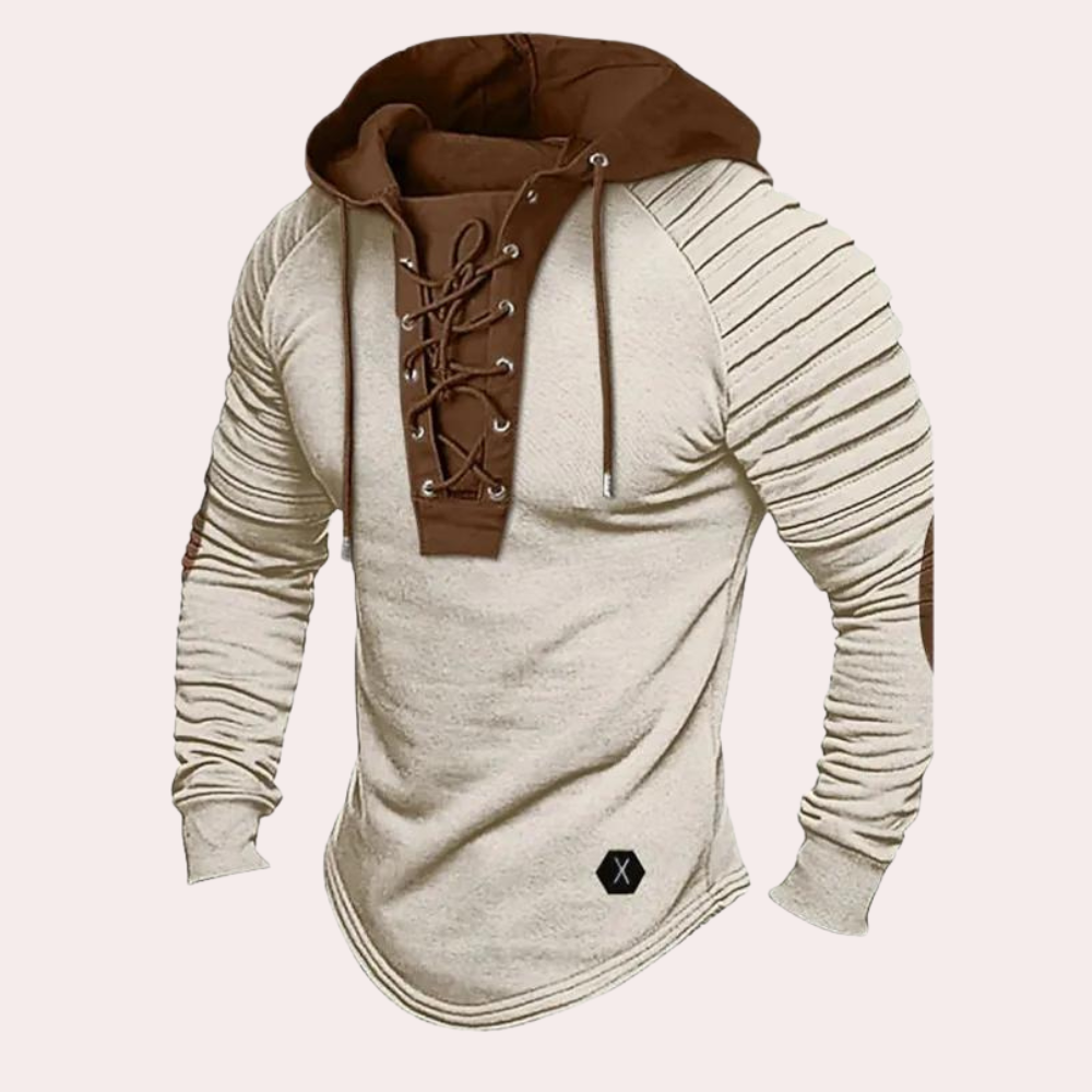Xav | Veste à Capuche Homme à Lacets - Image 5